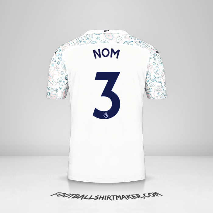 Maillot Manchester City 2020/21 Troisième -  nom - 3