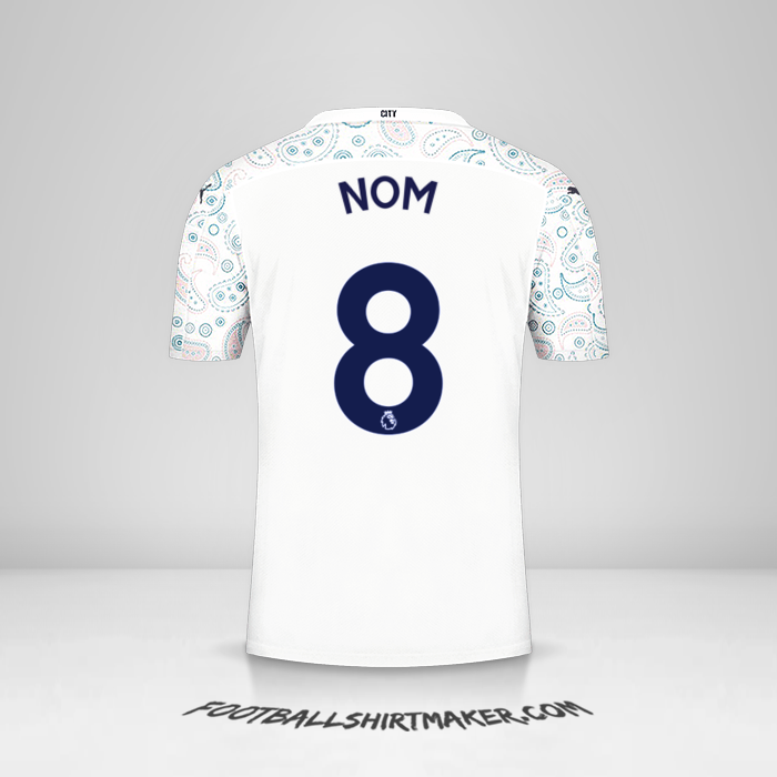 Maillot Manchester City 2020/21 Troisième -  nom - 8