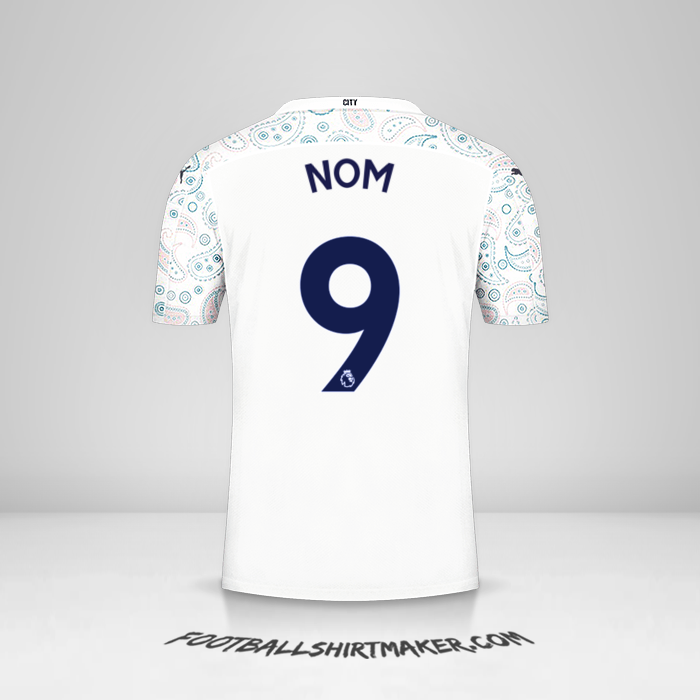 Maillot Manchester City 2020/21 Troisième -  nom - 9