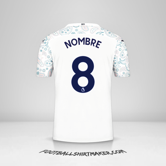 Jersey Manchester City 2020/21 Tercera -  nombre - 8