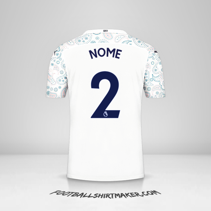 Camisola Manchester City 2020/21 Terceira -  nome - 2