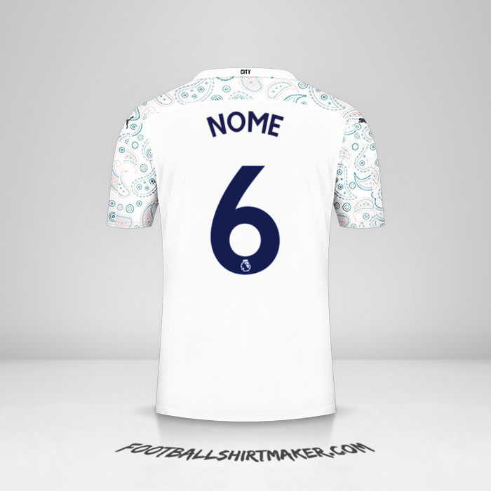 Maglia Manchester City 2020/21 Terza -  nome - 6