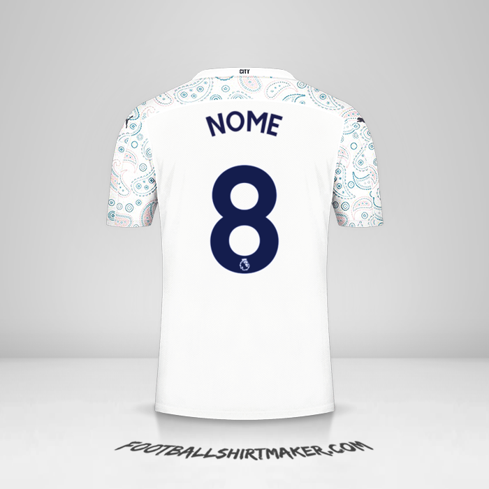Camisola Manchester City 2020/21 Terceira -  nome - 8