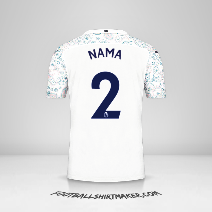 Jersey Manchester City 2020/21 Ketiga -  nama - 2
