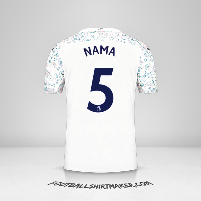 Jersey Manchester City 2020/21 Ketiga -  nama - 5