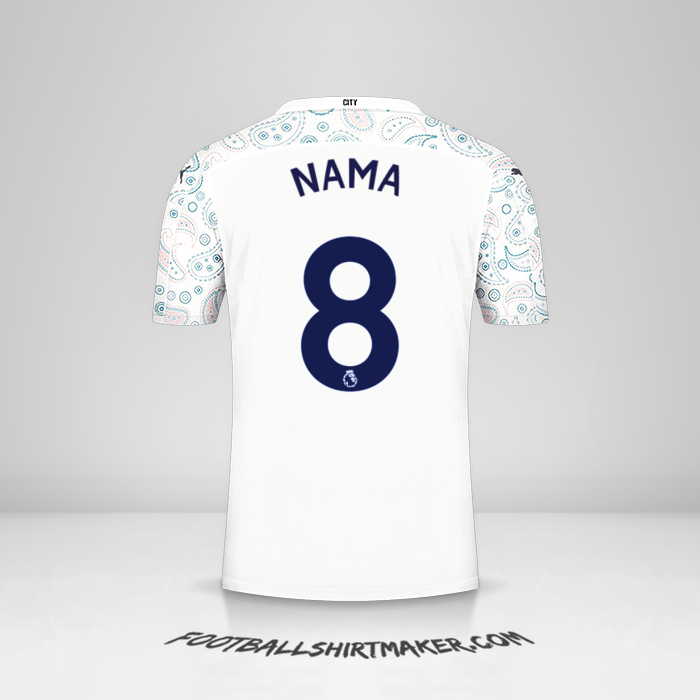Jersey Manchester City 2020/21 Ketiga -  nama - 8