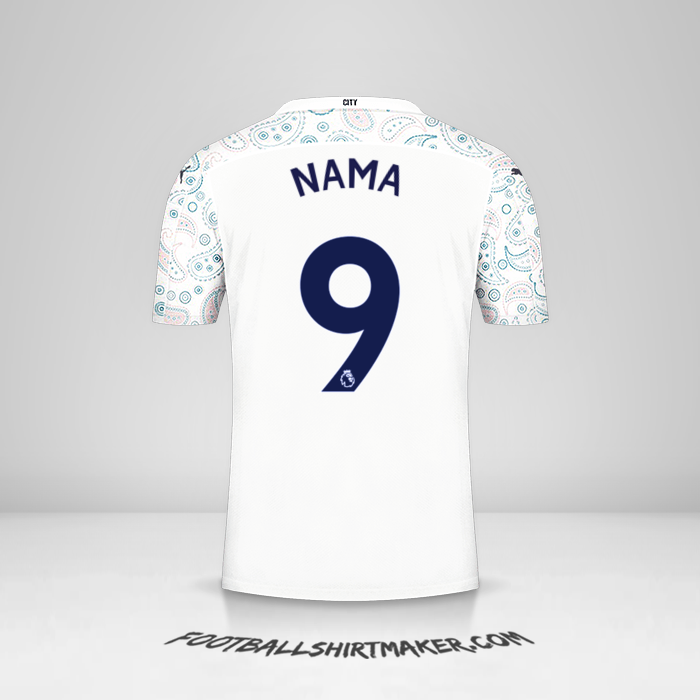Jersey Manchester City 2020/21 Ketiga -  nama - 9