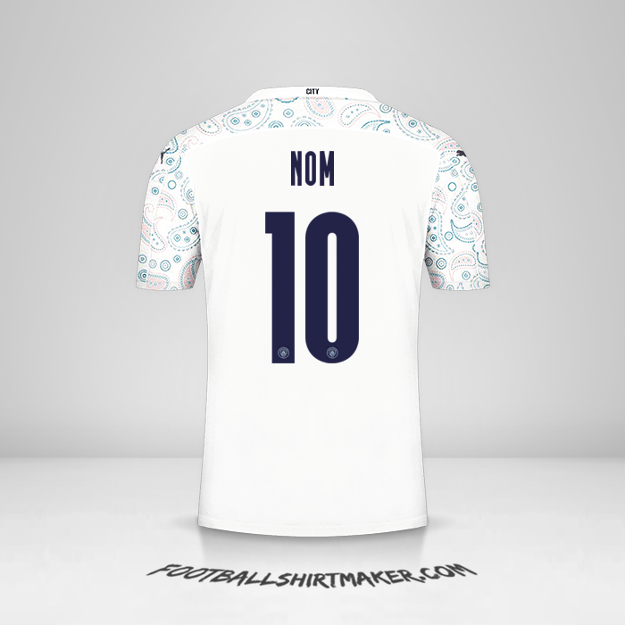 Maillot Manchester City Cup 2020/21 Troisième -  nom - 10