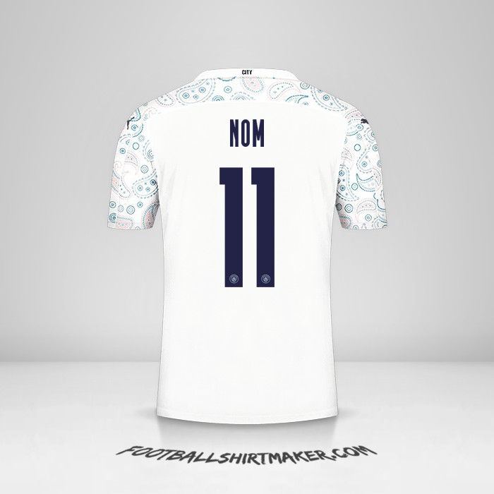 Maillot Manchester City Cup 2020/21 Troisième -  nom - 11