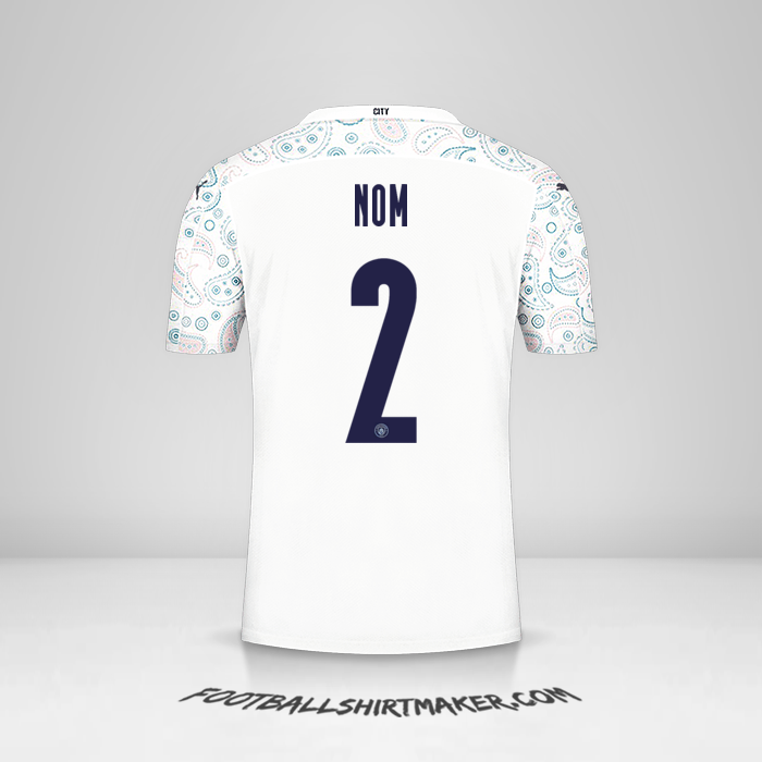 Maillot Manchester City Cup 2020/21 Troisième -  nom - 2