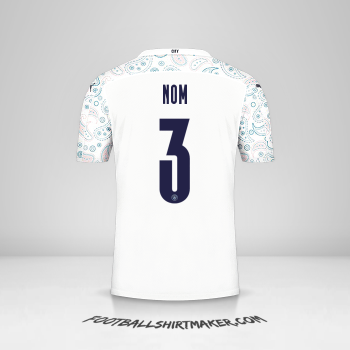 Maillot Manchester City Cup 2020/21 Troisième -  nom - 3