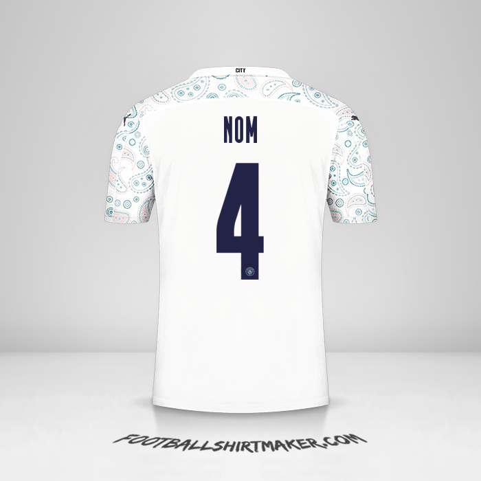 Maillot Manchester City Cup 2020/21 Troisième -  nom - 4
