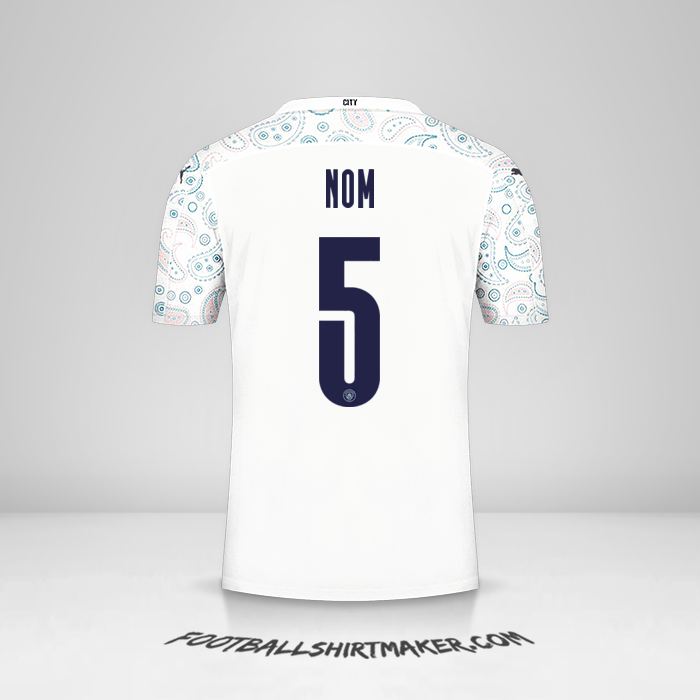 Maillot Manchester City Cup 2020/21 Troisième -  nom - 5