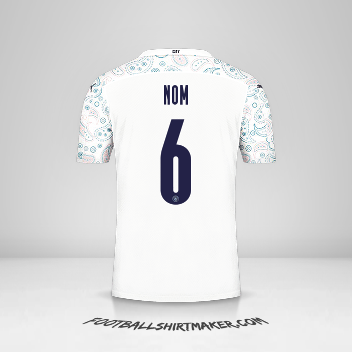 Maillot Manchester City Cup 2020/21 Troisième -  nom - 6