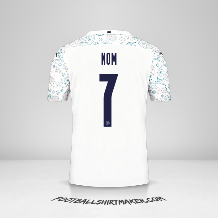 Maillot Manchester City Cup 2020/21 Troisième -  nom - 7