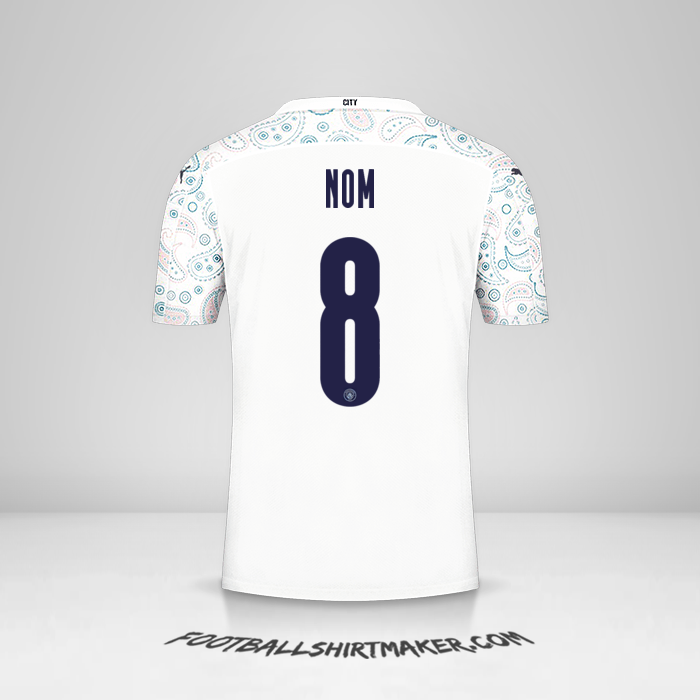 Maillot Manchester City Cup 2020/21 Troisième -  nom - 8