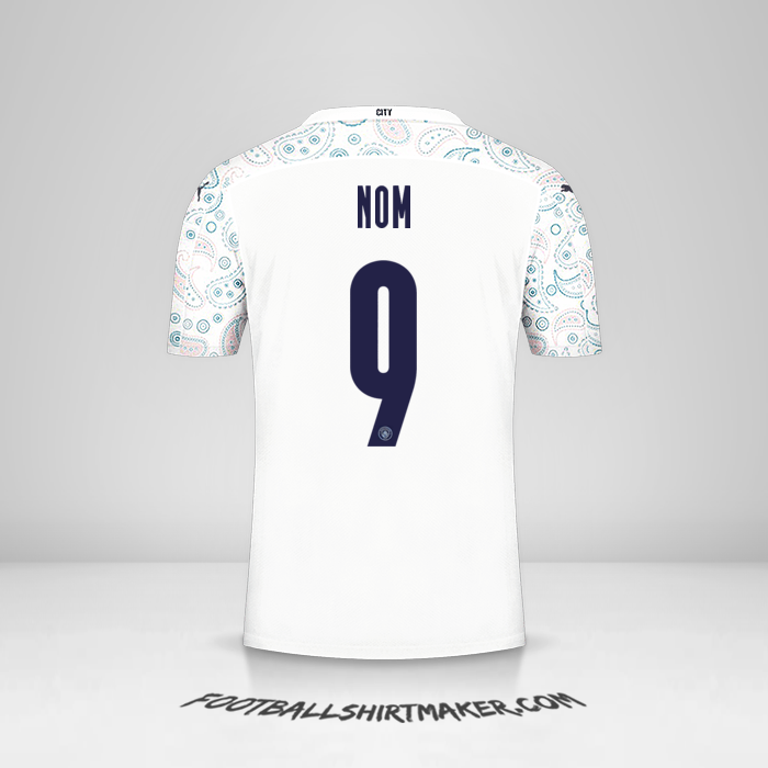Maillot Manchester City Cup 2020/21 Troisième -  nom - 9