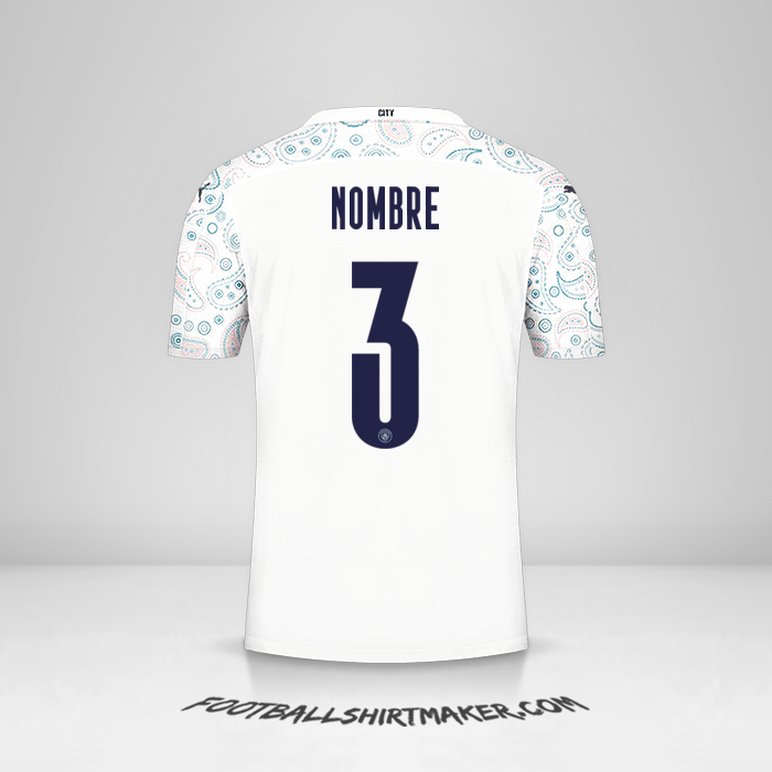 Camiseta Manchester City Cup 2020/21 Tercera -  nombre - 3