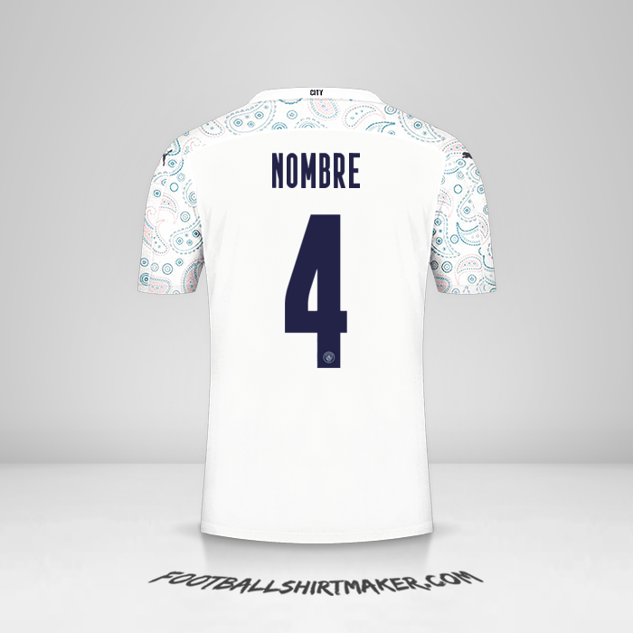 Camiseta Manchester City Cup 2020/21 Tercera -  nombre - 4