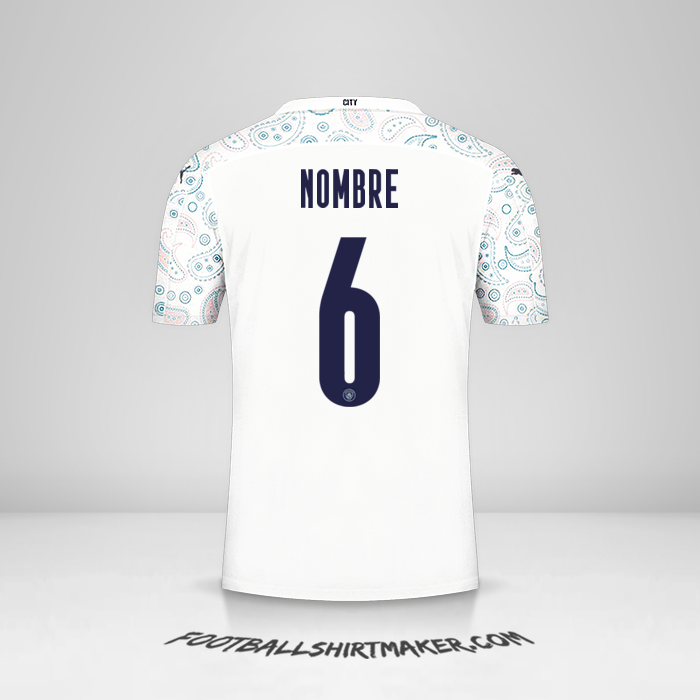 Jersey Manchester City Cup 2020/21 Tercera -  nombre - 6
