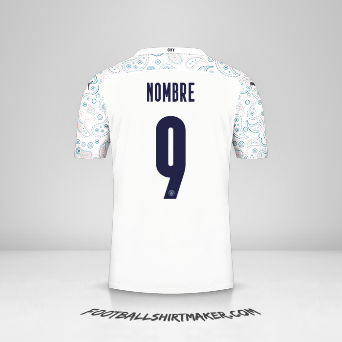Jersey Manchester City Cup 2020/21 Tercera -  nombre - 9