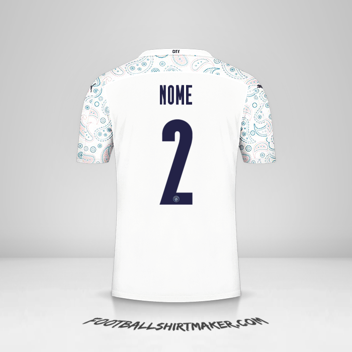 Camisola Manchester City Cup 2020/21 Terceira -  nome - 2