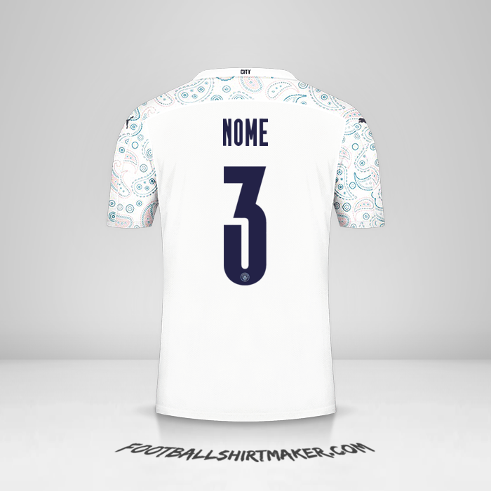 Camisola Manchester City Cup 2020/21 Terceira -  nome - 3