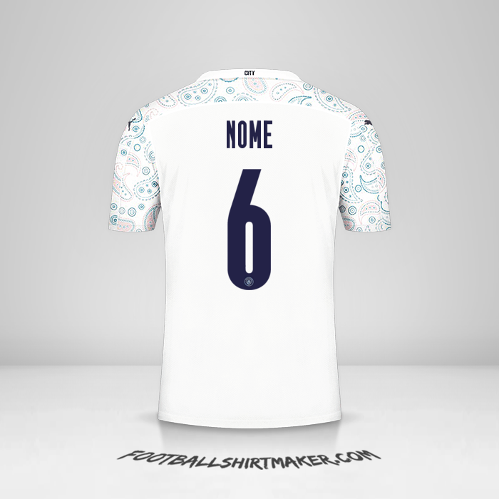 Camisola Manchester City Cup 2020/21 Terceira -  nome - 6