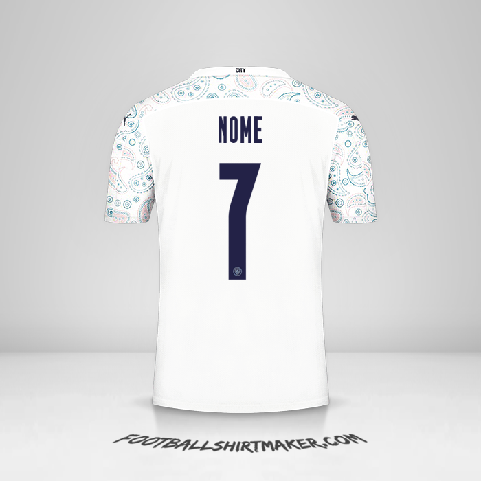Camisa Manchester City Cup 2020/21 Terceira -  nome - 7