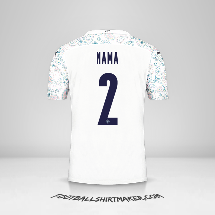 Jersey Manchester City Cup 2020/21 Ketiga -  nama - 2