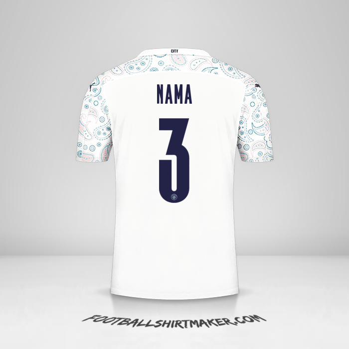 Jersey Manchester City Cup 2020/21 Ketiga -  nama - 3