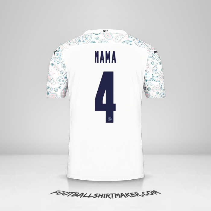 Jersey Manchester City Cup 2020/21 Ketiga -  nama - 4