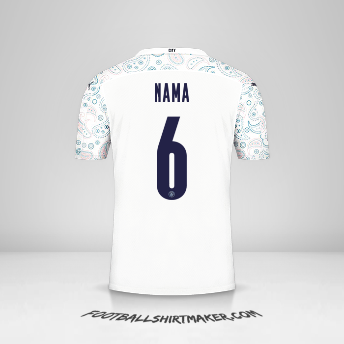 Jersey Manchester City Cup 2020/21 Ketiga -  nama - 6