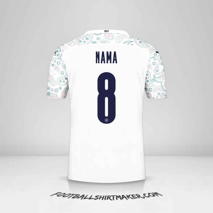 Jersey Manchester City Cup 2020/21 Ketiga -  nama - 8