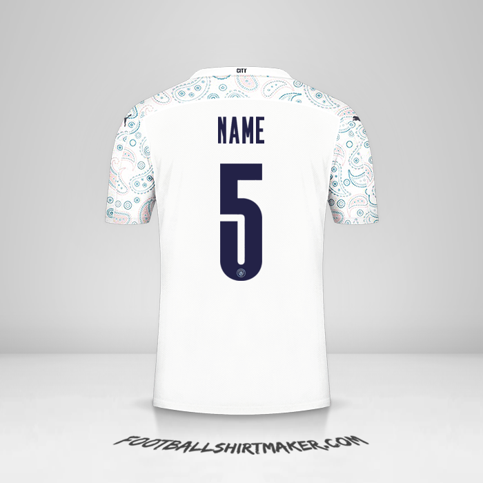 Trikot Manchester City Cup 2020/21 Dritte -  name - 5