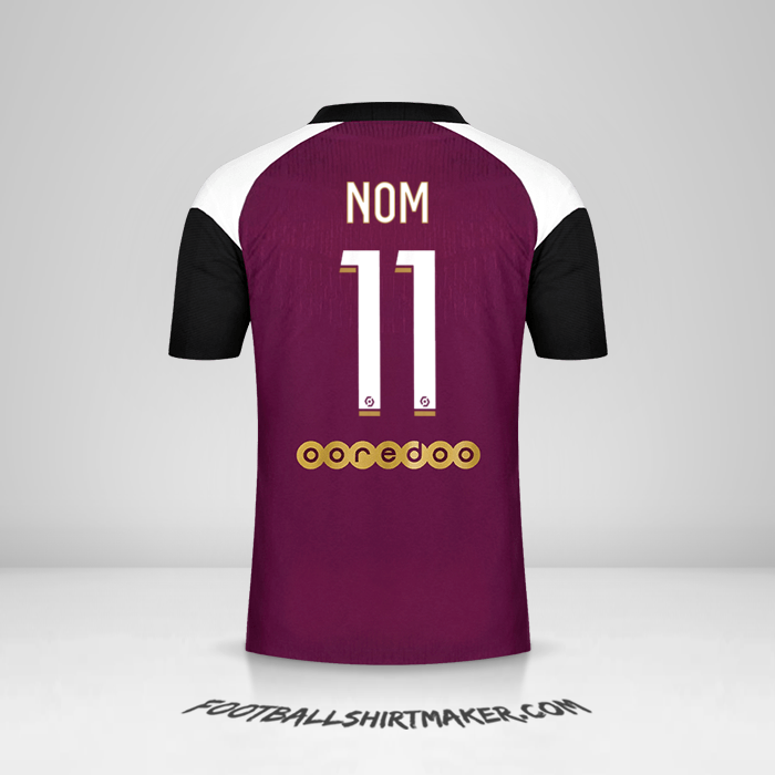 Maillot Paris Saint Germain 2020/21 Troisième -  nom - 11