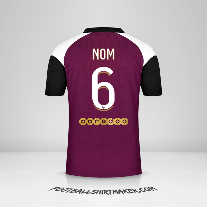 Maillot Paris Saint Germain 2020/21 Troisième -  nom - 6