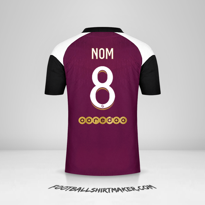 Maillot Paris Saint Germain 2020/21 Troisième -  nom - 8