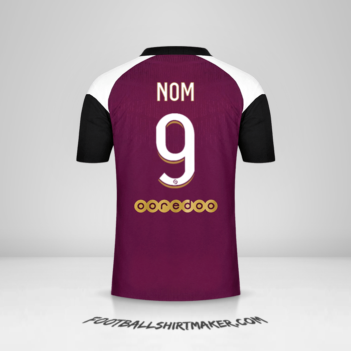 Maillot Paris Saint Germain 2020/21 Troisième -  nom - 9