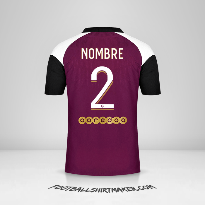 Jersey Paris Saint Germain 2020/21 Tercera -  nombre - 2