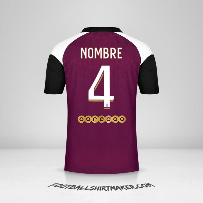 Jersey Paris Saint Germain 2020/21 Tercera -  nombre - 4