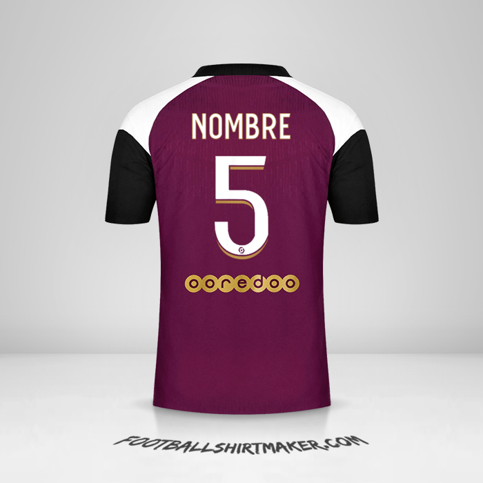 Jersey Paris Saint Germain 2020/21 Tercera -  nombre - 5