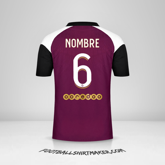 Jersey Paris Saint Germain 2020/21 Tercera -  nombre - 6