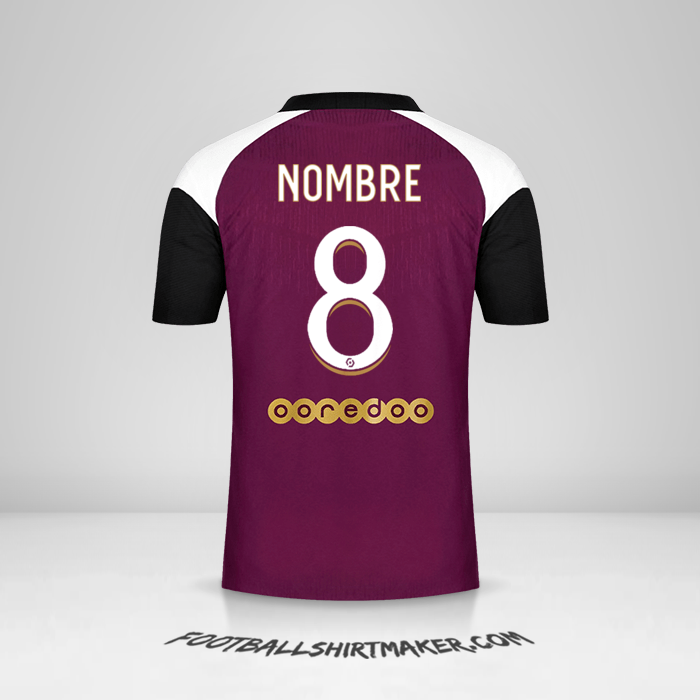 Jersey Paris Saint Germain 2020/21 Tercera -  nombre - 8