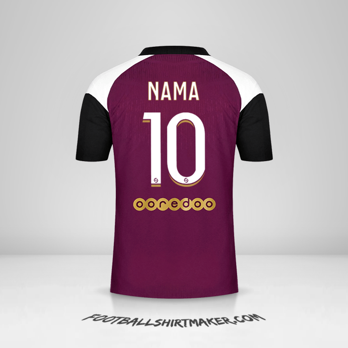 Jersey Paris Saint Germain 2020/21 Ketiga -  nama - 10