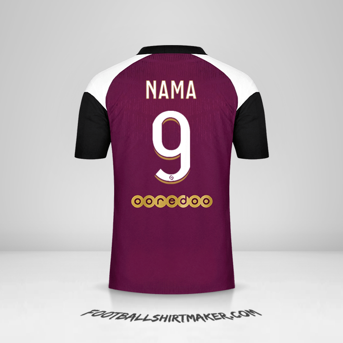 Jersey Paris Saint Germain 2020/21 Ketiga -  nama - 9