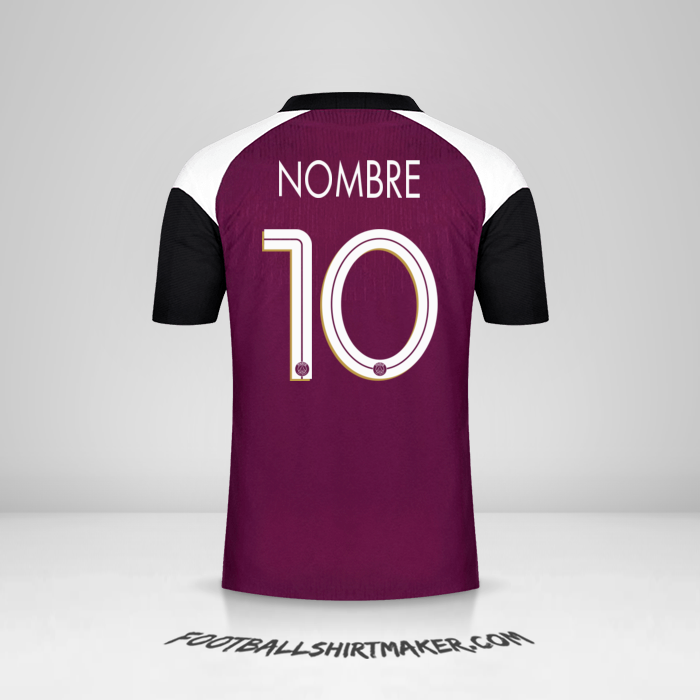Jersey Paris Saint Germain Cup 2020/21 Tercera -  nombre - 10