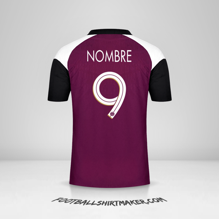 Jersey Paris Saint Germain Cup 2020/21 Tercera -  nombre - 9