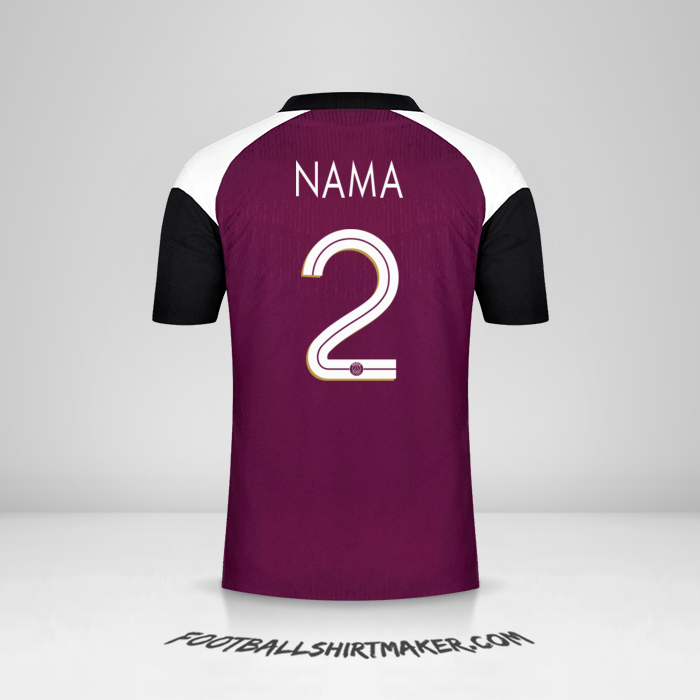 Jersey Paris Saint Germain Cup 2020/21 Ketiga -  nama - 2