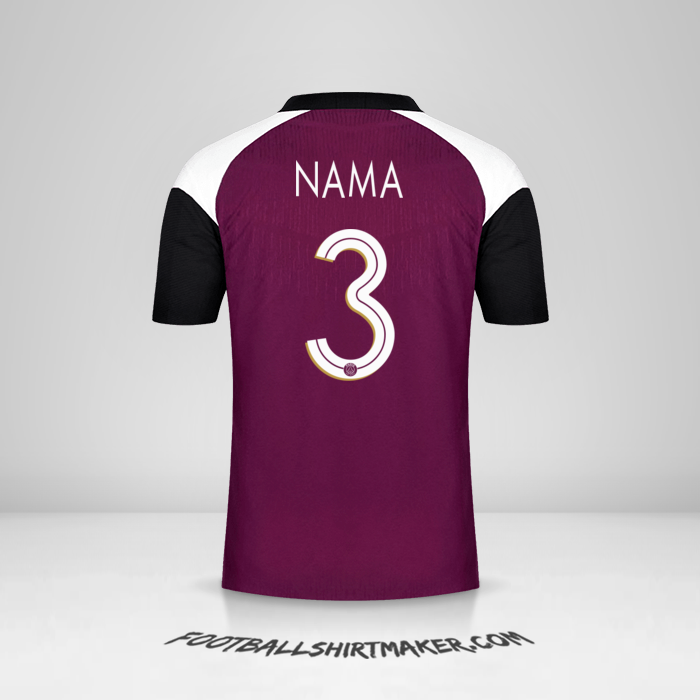 Jersey Paris Saint Germain Cup 2020/21 Ketiga -  nama - 3